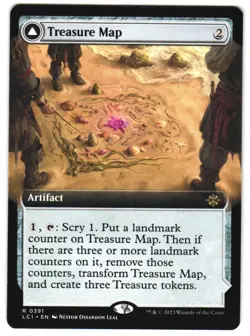 Treasure Map (Extended Art) 391 The Lost Caverns of Ixalan NM MTG - Image 1