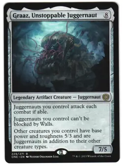 Graaz, Unstoppable Juggernaut 229 Phyrexia: All Will Be One NM MTG - Image 1