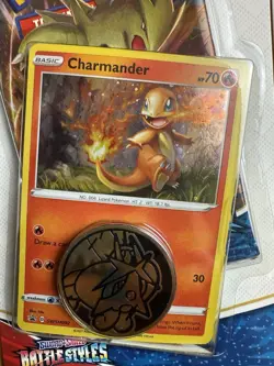 4x Pokemon TCG Battle Styles Booster Pack Charmander (SWSH092) - Image 2