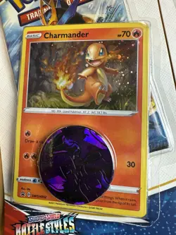 4x Pokemon TCG Battle Styles Booster Pack Charmander (SWSH092) - Image 3