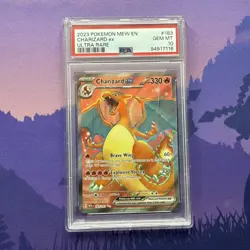 Charizard EX 183/165 Ultra Rare Scarlet & Violet 151 Pokemon TCG PSA 10 GEM MT - Image 1