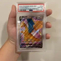 PSA 10 GEM MINT Pokemon Charizard V Champions Path Elite Trainer Box SWSH050 - Image 1