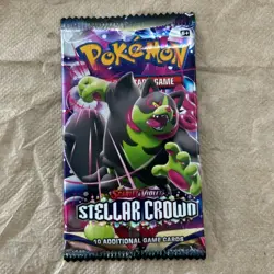Pokemon TCG x1 Scarlet & Violet Stellar Crown Booster Pack #C02 - Image 2