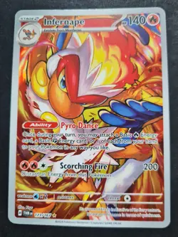 2024 POKEMON TWM EN-TWILIGHT MASQUERADE ILLUSTRATION RARE #173/167 INFERNAPE - Image 1