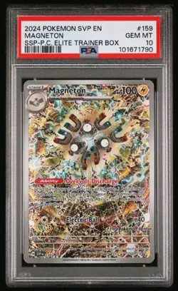Magneton 159 Surging Sparks Pokemon Center ETB Exclusive Promo PSA 10 GEM MINT - Image 1