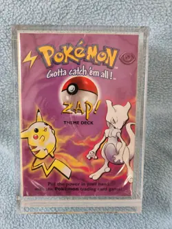 FACTORY SEALED 1999 Pokemon Zap Base Set Theme Deck Shadowless 742818060189 - Image 1