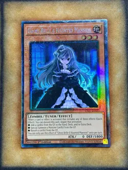 Yugioh Ghost Belle & Haunted Mansion RA01-EN011 Collector Rare 1st Ed NM - Image 1