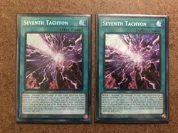 Yugioh: 2x Seventh Tachyon MZTM-EN016 - Secret Rare - 1st Edition - NM - Image 1