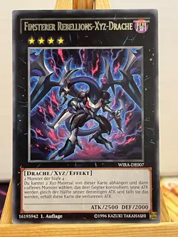 Dark Rebellion Xyz Dragon WIRA-EN007 Rare German NM YUGIOH - Image 1