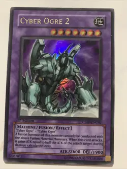 Yugioh TCG 1st NM Cyber Ogre 2 CDIP-EN036 Ultra Rare - Image 1