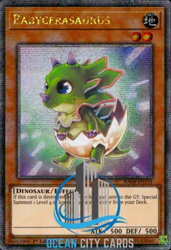 Yugioh RA04-EN131 Babycerasaurus : Quarter Century Secret Rare 1st Edition - Image 1