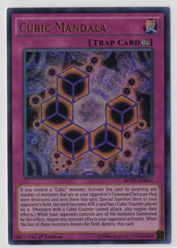 YU-GI-OH! - Cubic Mandala - MVP1-EN044 - Ultra Rare - NM/M - NEW - Image 1