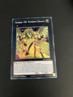 Yugioh! Number 100:Numeron Dragon BLCR-EN084 Secret Rare 1st Edition TCG - Image 1