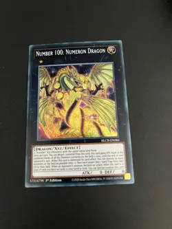 Yugioh! Number 100:Numeron Dragon BLCR-EN084 Secret Rare 1st Edition TCG - Image 2