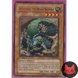 Yugioh Aztekipede, the Worm Warrior PTDN-EN089 Rare 1st Edition NM - Image 1