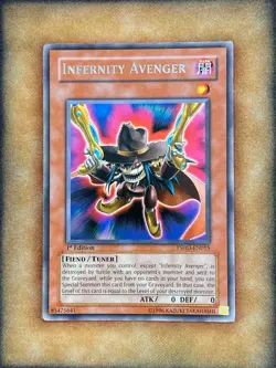 Yugioh Infernity Avenger TSHD-EN015 Rare 1st Ed NM - Image 1