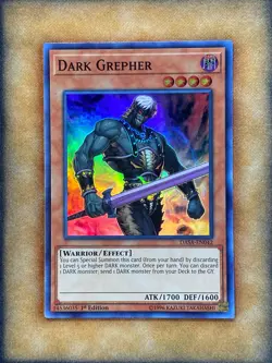 Yugioh Dark Grepher DASA-EN042 Super Rare 1st Ed NM - Image 1
