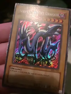 Serpent Night Dragon - Secret Rare - Unlimited - MRL-103 - Heavily Played - Image 2