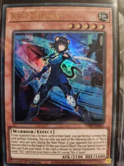 Yu-Gi-Oh! TCG: "K9-17 Izuna" Ultra Rare LP (JUSH-EN031) - Image 1