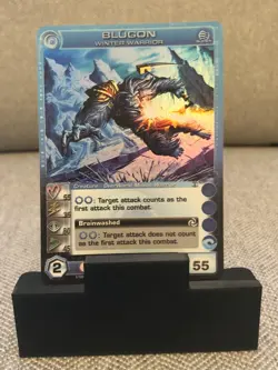 CHAOTIC SUPER RARE BLUGON WINTER WARRIOR MAX ENERGY CARD - Image 1
