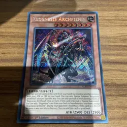 Yu-Gi-Oh - Regenesis Archfiend (ALIN-EN016) - Secret Rare M/NM - Image 1