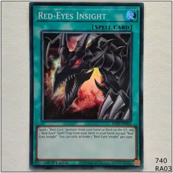 Red-Eyes Insight - RA03-EN061 - Super Rare 1st Edition Yugioh - Image 1