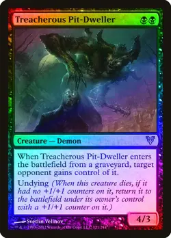 Treacherous Pit-Dweller FOIL Avacyn Restored NM Black Rare MAGIC CARD ABUGames - Image 1