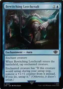 0041 BEWITCHING LEECHCRAFT COMMON THE LORD OF THE RINGS MTG CARD - Image 1