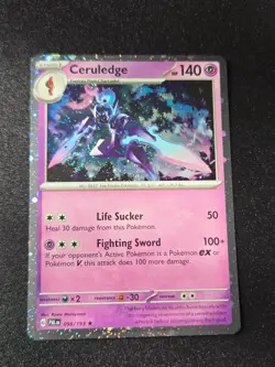 Ceruledge 098/193 Holo Cosmos Rare S&V Paldea Evolved Pokemon Card - Image 1