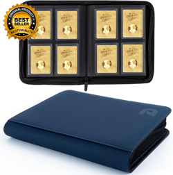 Toploader Binder 4 Pocket Top Loader Binder Holds 128 Cards Trading Card Binder - Image 1