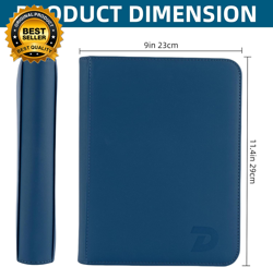 Toploader Binder 4 Pocket Top Loader Binder Holds 128 Cards Trading Card Binder - Image 2