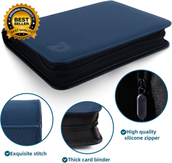 Toploader Binder 4 Pocket Top Loader Binder Holds 128 Cards Trading Card Binder - Image 3