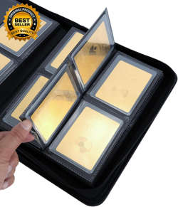 Toploader Binder 4 Pocket Top Loader Binder Holds 128 Cards Trading Card Binder - Image 4