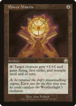 Power Matrix Mercadian Masques NM Artifact Rare MAGIC GATHERING CARD ABUGames - Image 1