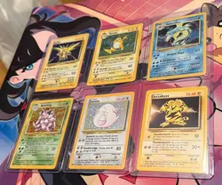Pokemon Base Set Holo, Non Holo Card Lot Of 6 Cards Zapdos, Raichu, Nidoking Etc - Image 1