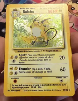 Pokemon Base Set Holo, Non Holo Card Lot Of 6 Cards Zapdos, Raichu, Nidoking Etc - Image 5