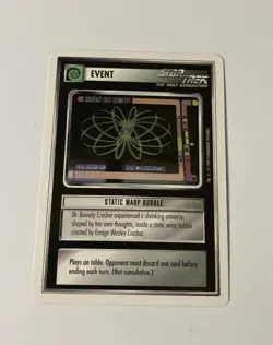 Star Trek CCG Event Static Warp Bubble Card - Image 1