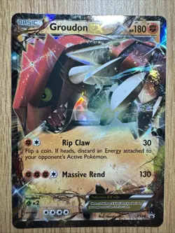 Groudon EX Pokemon Card - Rare Holofoil Trading Card - Image 1