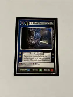 Star Trek CCG Personnel Dominion Wodek’idan Black Boarder Card - Image 1