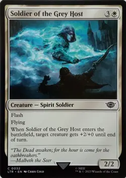 0032 SOLDIER OF THE GREY HOST COMMON THE LORD OF THE RINGS MTG CARD - Image 1