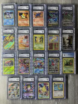 Graded Pokemon Card Collection; Grades 8-10 19 Cards ! All Mint. Pokemon lot - Image 1