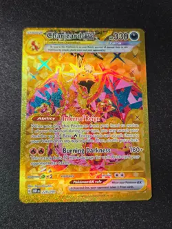 Pokemon TCG Charizard 228/197 Obsidian Flames Gold Hyper Rare Card NM - Image 1
