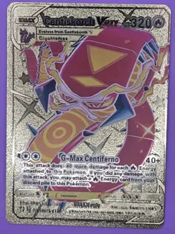 Pikachu Gold Fan Art Pokemon Card - Image 1