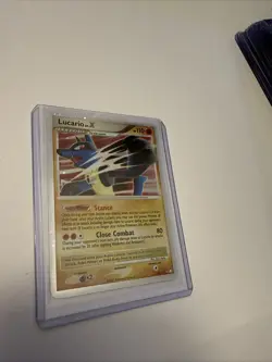 Pokemon TCG Lucario LV.X Holofoil Card Mysterious Treasures 122/123 - Image 2