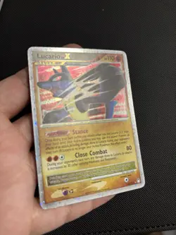 Pokemon TCG Lucario LV.X Holofoil Card Mysterious Treasures 122/123 - Image 5