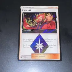 Pokemon TCG Lance Prism Star Dragon Majesty Holo Card 61/70 NM - Image 1