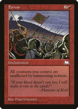 Fervor Weatherlight NM Red Rare MAGIC THE GATHERING MTG CARD ABUGames - Image 1