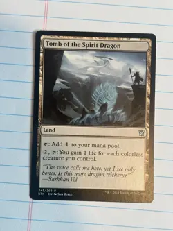 Tomb of the Spirit Dragon Khans of Tarkir Regular Magic the Gathering Card - Image 1