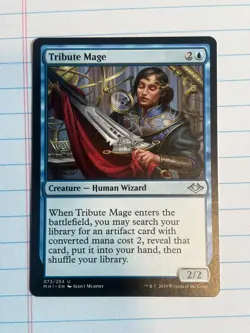 Tribute Mage Modern Horizons Regular Magic the Gathering Card - Image 1