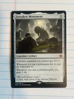 Zendikar Rising Magic: The Gathering Forsaken Monument Magic the Gathering Card - Image 1